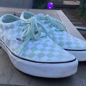 Sparkled checkered  Vans size 7